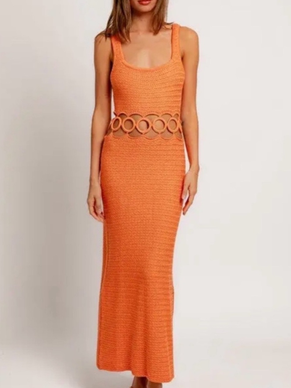 NWT 12th Tribe Crochet Cutout Maxi Dress